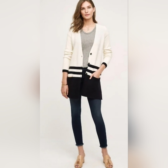 Anthropology Angel Of The North Varsity Cardigan Size XXS - Picture 1 of 14
